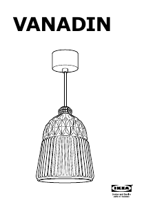 Käyttöohje IKEA VANADIN Lamppu