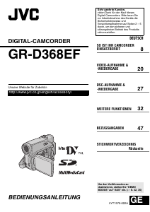 Bedienungsanleitung JVC GR-D368EF Camcorder