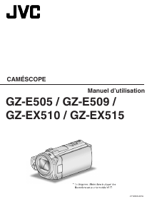 Mode d’emploi JVC GZ-E505BEU Caméscope