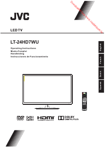 Mode d’emploi JVC LT-24HD7WU Téléviseur LED