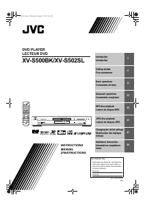 Mode d’emploi JVC XV-S500BK Lecteur DVD