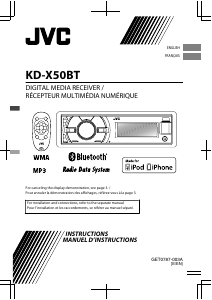 Mode d’emploi JVC KD-X50BTE Autoradio