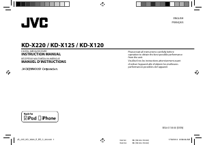 Handleiding JVC KD-X220 Autoradio