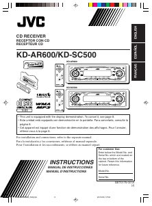 Handleiding JVC KD-SC500 Autoradio