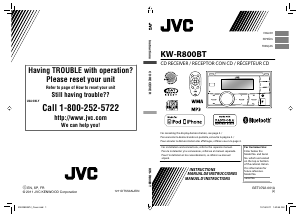 Mode d’emploi JVC KW-R800BT Autoradio