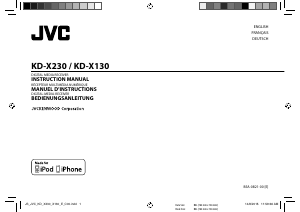 Handleiding JVC KD-X130 Autoradio