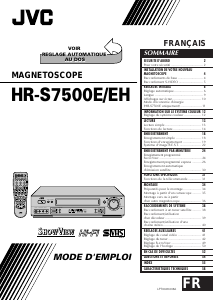 Mode d’emploi JVC HR-S7500E Magnétoscope