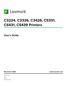 Manual Lexmark C3326dw Printer