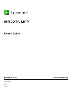 Bruksanvisning Lexmark MB2236adwe Multifunktionsskrivare