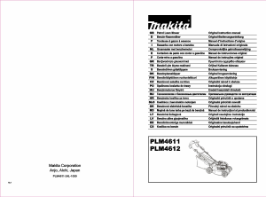 Bedienungsanleitung Makita PLM4611 Rasenmäher