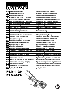 Manual de uso Makita PLM4620 Cortacésped