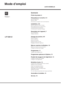 Mode d’emploi Hotpoint LFF 8M121 C FR Lave-vaisselle