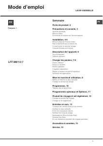 Mode d’emploi Hotpoint LFF 8M113 7 FR Lave-vaisselle