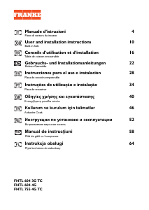 Bruksanvisning Franke FHTL 604 4G Häll