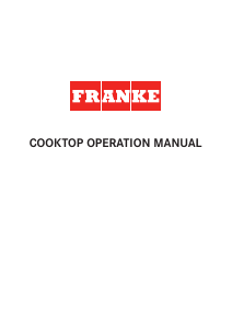 Bruksanvisning Franke FIG903B1N Häll