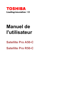 Mode d’emploi Toshiba Satellite Pro R50 Ordinateur portable