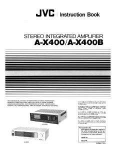 Bruksanvisning JVC A-X400 Förstärkare