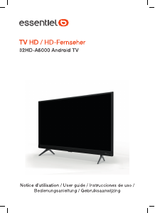 Mode d’emploi Essentiel B 32HD-A6000 Téléviseur LED
