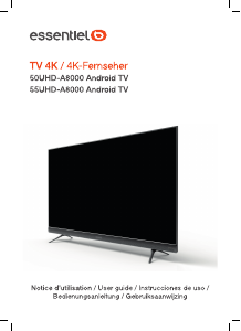 Mode d’emploi Essentiel B 55UHD-A8000 Téléviseur LED