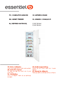 Manual de uso Essentiel B ECAVE 185-60s1 Congelador