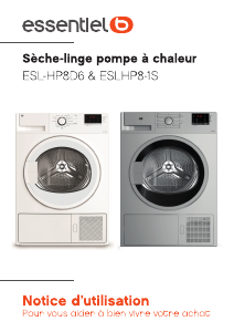 Mode d’emploi Essentiel B ESLHP8-1S Sèche-linge