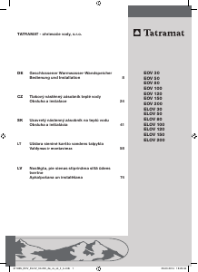 Manuál Tatramat EOV 150 Bojler