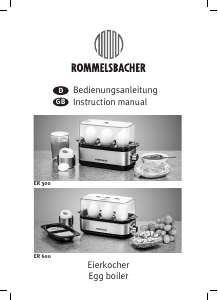 Handleiding Rommelsbacher ER 600 Eierkoker