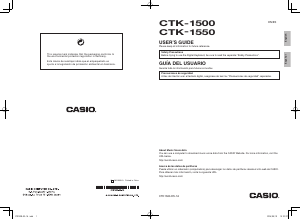 Bruksanvisning Casio CTK-1500 Digital Tangentbord