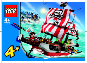Bedienungsanleitung Lego set 7075 4Juniors Grosses Piratenschiff