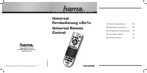 Manual Hama 00012086 3in1 Telecomandă