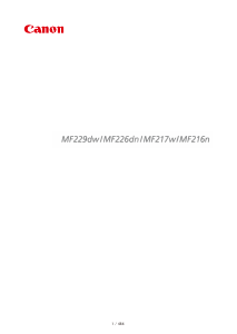 Mode d’emploi Canon i-SENSYS MF217W Imprimante multifonction