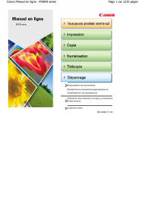 Mode d’emploi Canon Pixma MX895 Imprimante multifonction