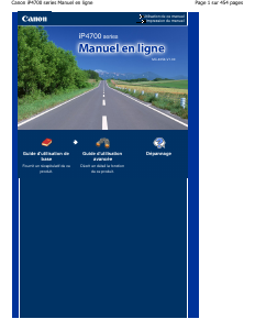 Mode d’emploi Canon Pixma iP4700 Imprimante