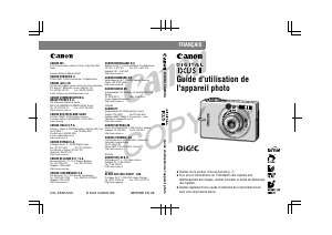 Mode d’emploi Canon IXUS II Appareil photo numérique