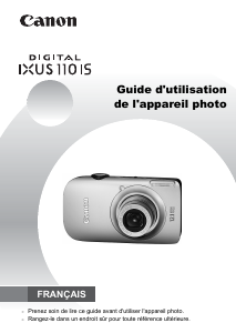 Mode d’emploi Canon IXUS 110 IS Appareil photo numérique