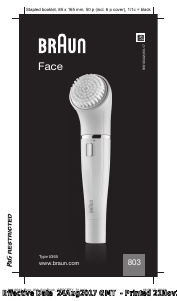 Manual Braun 803 Facial Cleansing Brush