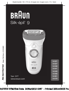 Mode d’emploi Braun 9-521 Silk-epil 9 Epilateur