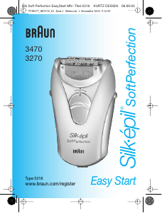 Brugsanvisning Braun 3470 Silk-epil SoftPerfection Epilator