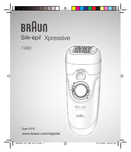 Handleiding Braun 7480 Silk-epil Xpressive Epilator