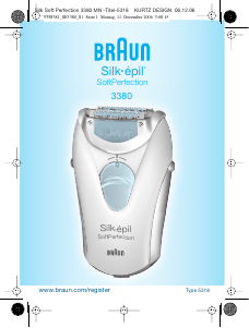 Hướng dẫn sử dụng Braun 3380 Silk-epil SoftPerfection Máy cạo lông