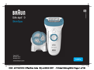 Handleiding Braun 9-941e Silk-epil 9 Epilator