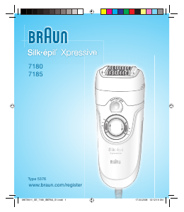 Наръчник Braun 7180 Silk-epil Xpressive Епилатор