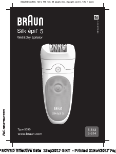 Mode d’emploi Braun 5-513 Silk-epil 5 Epilateur
