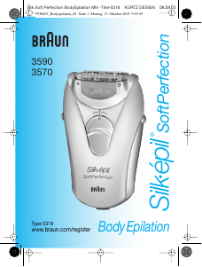 Mode d’emploi Braun 3590 Silk-epil SoftPerfection Epilateur