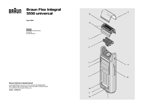 Bedienungsanleitung Braun 5550 universal Rasierer