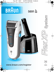 Bruksanvisning Braun 5691 Flex XP Rakapparat