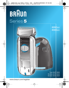 Handleiding Braun 8990cc Scheerapparaat