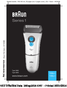 Kullanım kılavuzu Braun 150s-1 Tıraş makinesi