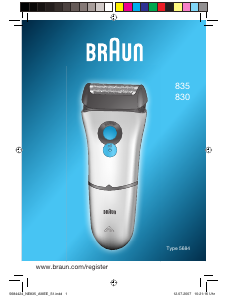 Használati útmutató Braun 835 Borotva