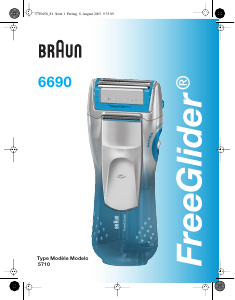 Mode d’emploi Braun 6690 FreeGlider Rasoir électrique